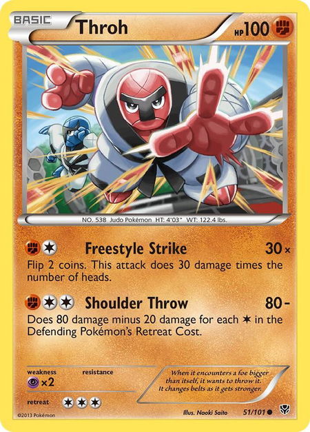 Throh - Plasma Blast Pokémon trading card