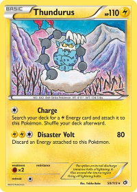 Thundurus - Legendary Treasures (LTR) #50/113 - Holo Rare Pokémon Trading Card
