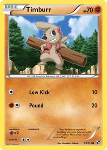 Timburr (59) - Black and White (BLW) #59/114 - Common Pokémon Trading Card