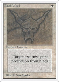 Black Ward - Unlimited Edition (2ED) #5 - Uncommon Magic: The Gathering Trading Card