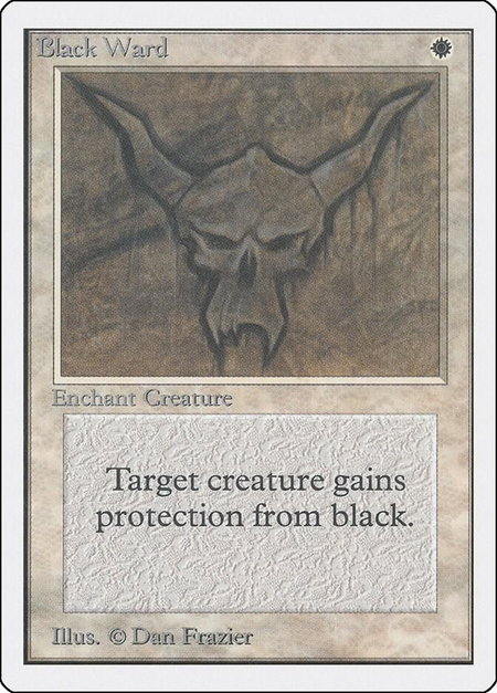 Black Ward - Unlimited Edition Magic: The Gathering trading card