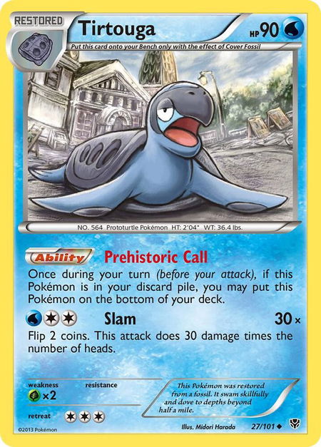 Tirtouga - Plasma Blast Pokémon trading card