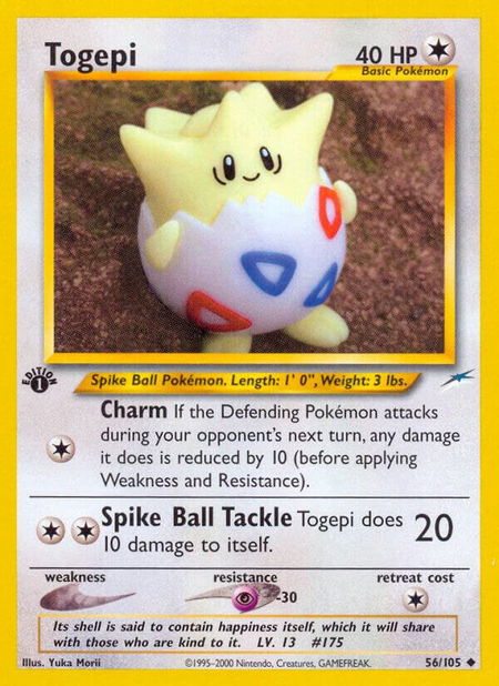 Togepi - Neo Destiny Pokémon trading card