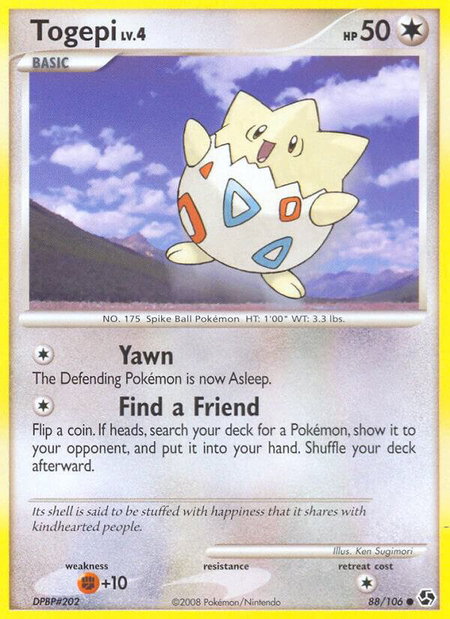 Togepi - Great Encounters Pokémon trading card