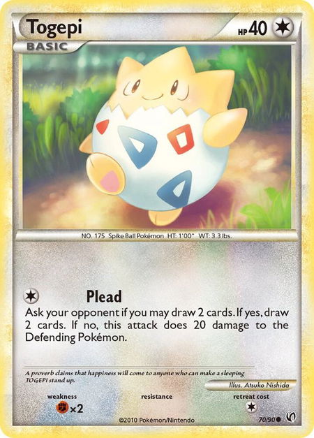 Togepi - Undaunted Pokémon trading card