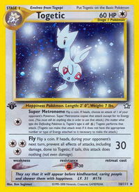 Togetic - Neo Genesis (N1) #016/111 - Holo Rare Pokémon Trading Card