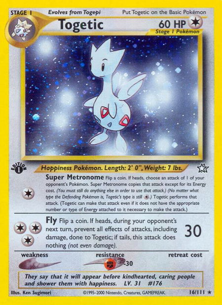 Togetic - Neo Genesis Pokémon trading card