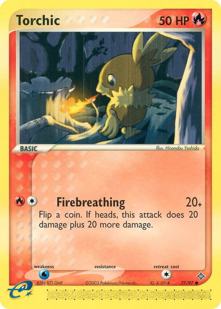 Torchic - Dragon Pokémon trading card