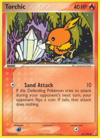 Torchic - 066/100 - Crystal Guardians (CG) #66/100 - Common Pokémon Trading Card