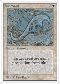 Blue Ward - Unlimited Edition (2ED) #8 - Uncommon Magic: The Gathering Trading Card