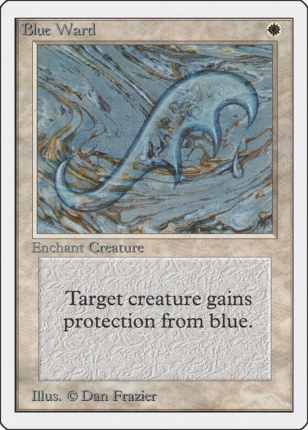 Blue Ward - Unlimited Edition Magic: The Gathering trading card