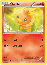 Torchic (15) - Dark Explorers (DEX) #15/108 - Common Pokémon Trading Card