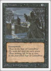 Bog Wraith - Unlimited Edition (2ED) #96 - Uncommon Magic: The Gathering Trading Card