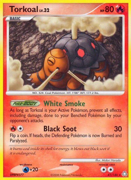 Torkoal - Legends Awakened Pokémon trading card