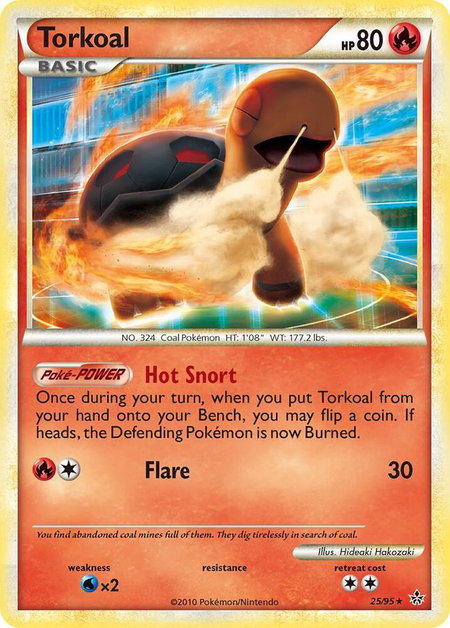 Torkoal - Unleashed Pokémon trading card