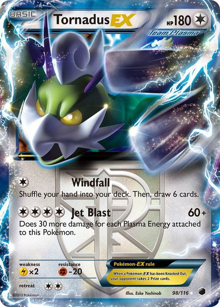 Tornadus EX (Team Plasma) - Plasma Freeze Pokémon trading card