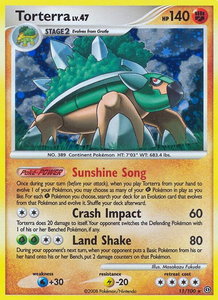 Torterra - Stormfront (SF) #11/100 - Holo Rare Pokémon Trading Card