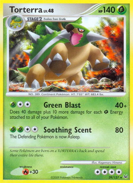 Torterra - Platinum Pokémon trading card