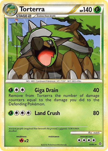 Torterra - Unleashed Pokémon trading card