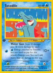 Totodile - Neo Destiny (N4) #085/105 - Common Pokémon Trading Card