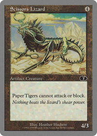 Scissors Lizard - Unglued (UGL) #80 - Common Magic: The Gathering Trading Card