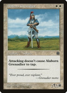 Alaborn Grenadier - Portal Second Age (P02) #2 - Common Magic: The Gathering Trading Card