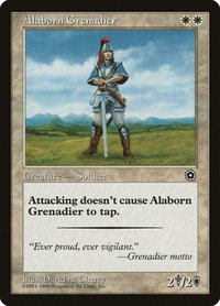 Alaborn Grenadier - Portal Second Age (P02) #2 - Common Magic: The Gathering Trading Card
