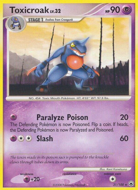 Toxicroak - Majestic Dawn Pokémon trading card