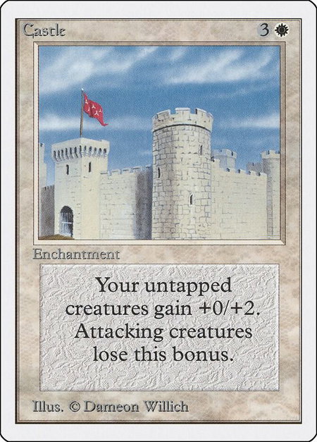 Castle trading card from Unlimited Edition Castle - Unlimited Edition Magic: The Gathering trading card
