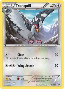 Tranquill - Emerging Powers (EPO) #81/98 - Uncommon Pokémon Trading Card