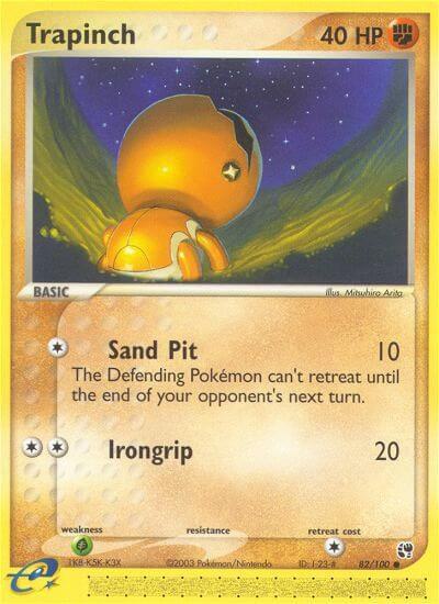 Trapinch - Sandstorm Pokémon trading card