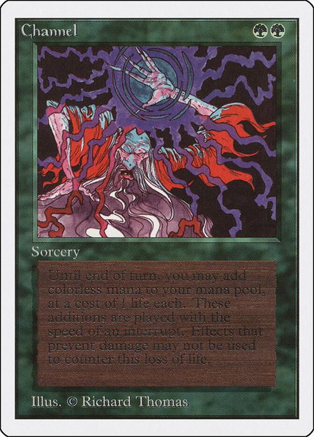 Channel - Unlimited Edition Magic: The Gathering trading card