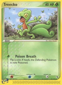 Treecko - 75/109 - Ruby and Sapphire (RS) #75/109 - Common Pokémon Trading Card