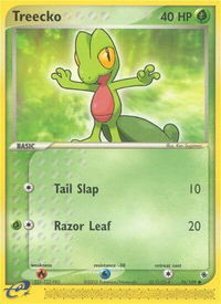 Treecko - 76/109 - Ruby and Sapphire (RS) #76/109 - Common Pokémon Trading Card