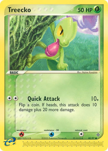Treecko - Dragon Pokémon trading card