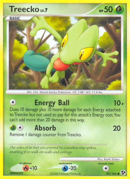 Treecko - Great Encounters Pokémon trading card