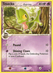 Treecko (Delta Species) - POP Series 4 (POP) #015/017 - Common Pokémon Trading Card