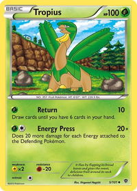 Tropius - Plasma Blast (PLB) #5/101 - Uncommon Pokémon Trading Card
