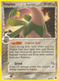 Tropius (Delta Species) - Dragon Frontiers (DF) #23/101 - Rare Pokémon Trading Card