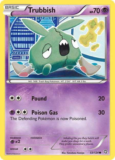 Trubbish - Dragons Exalted Pokémon trading card