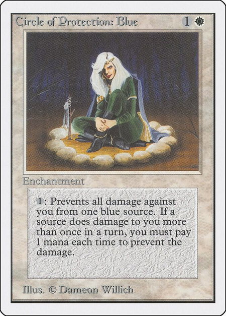 Circle of Protection: Blue - Unlimited Edition Magic: The Gathering trading card