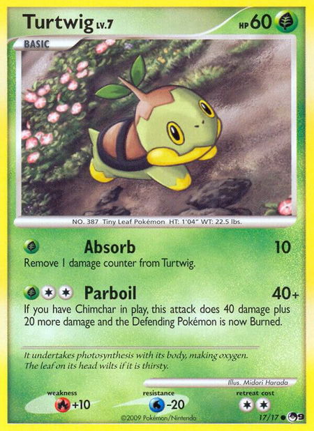 Turtwig - POP Series 9 Pokémon trading card