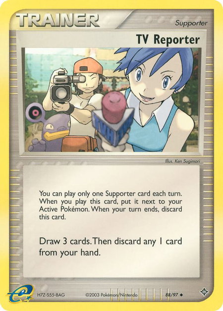 TV Reporter - Dragon Pokémon trading card