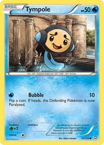 Tympole - Dragons Exalted (DRX) #34/124 - Common Pokémon Trading Card