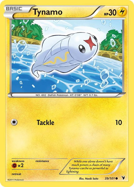 Tynamo (39) trading card from Noble Victories Tynamo (39) - Noble Victories Pokémon trading card