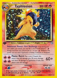 Typhlosion (17) - Neo Genesis (N1) #017/111 - Holo Rare Pokémon Trading Card