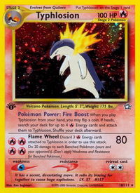 Typhlosion (18) - Neo Genesis (N1) #018/111 - Holo Rare Pokémon Trading Card
