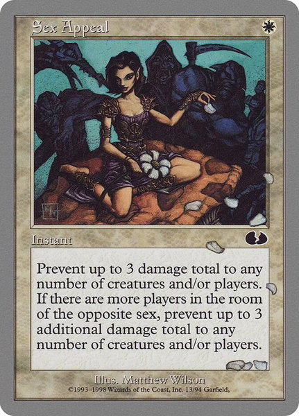 Sex Appeal trading card from Unglued Sex Appeal - Unglued Magic: The Gathering trading card
