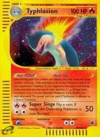 Typhlosion (28) - Expedition (EX) #028/165 - Holo Rare Pokémon Trading Card