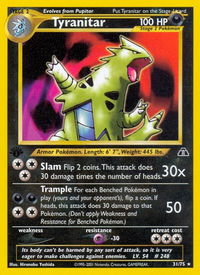 Tyranitar (31) - Neo Discovery (N2) #31/75 - Rare Pokémon Trading Card